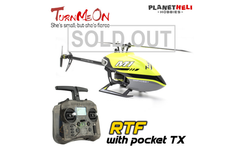 OMPHOBBY M1 Flybarless 6CH Dual Brushless Direct-Drive Motor RC Helicopter RTF